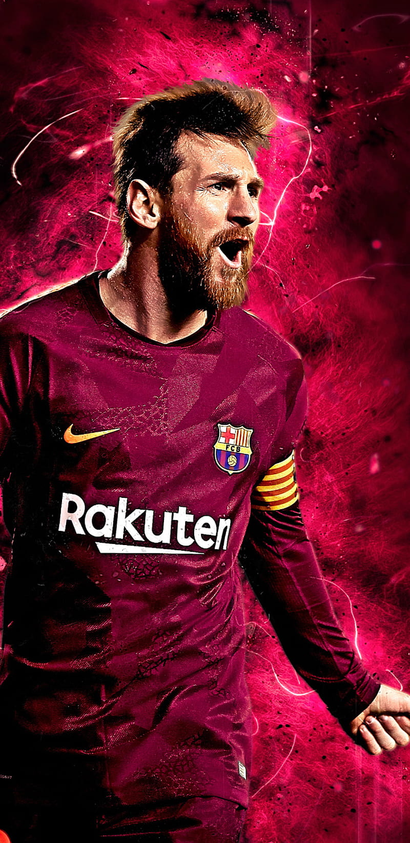 800x1644 Lionel Messi, king, cool, goat, HD phone wallpaper