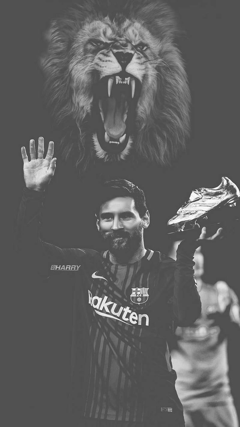 800x1422 Messi, king, lion, HD phone wallpaper