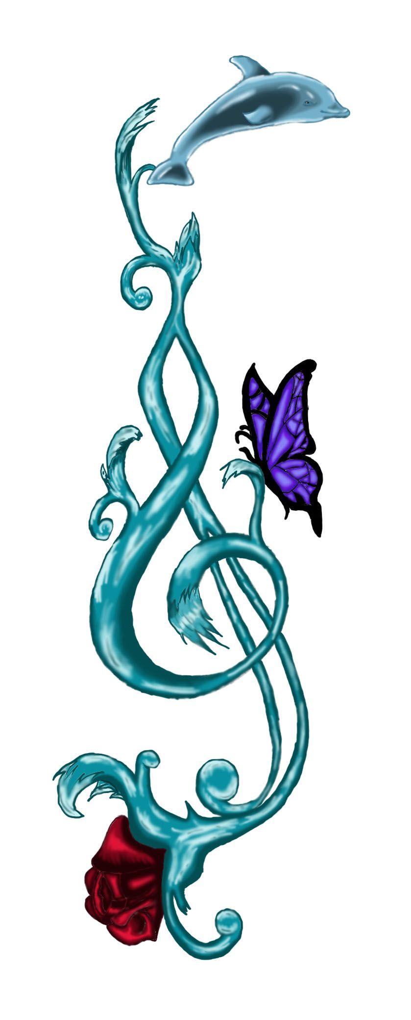 839x2080 Treble Clef Image