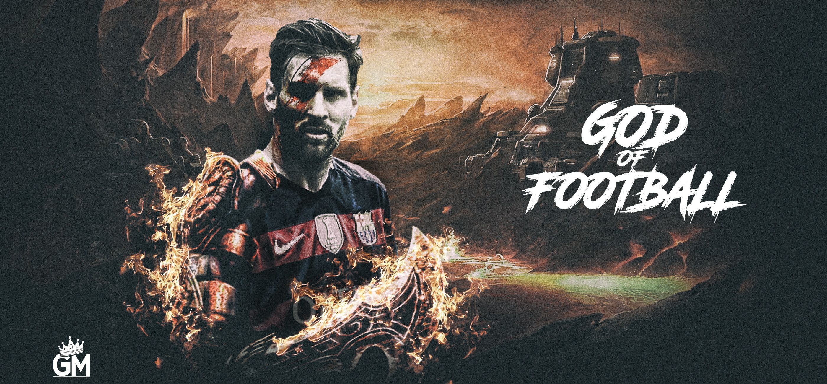 2800x1300 Messi Wallpaper