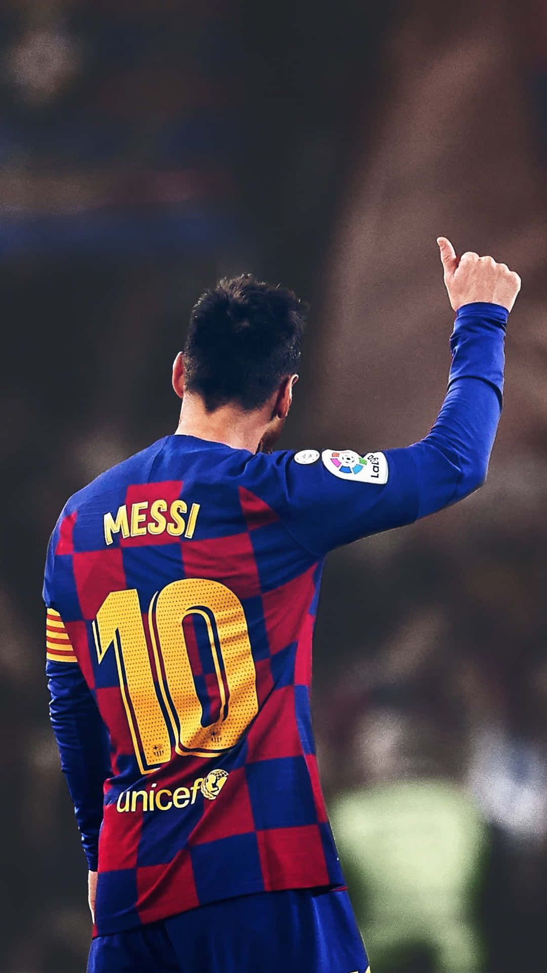 1080x1920 Image 'lionel Messi, King Of Football' Wallpaper
