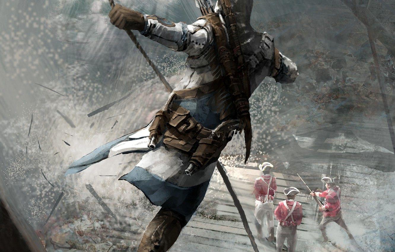 1332x850 Wallpaper Ubisoft, Game, Connor, Assassin's Creed - for desktop, section игры