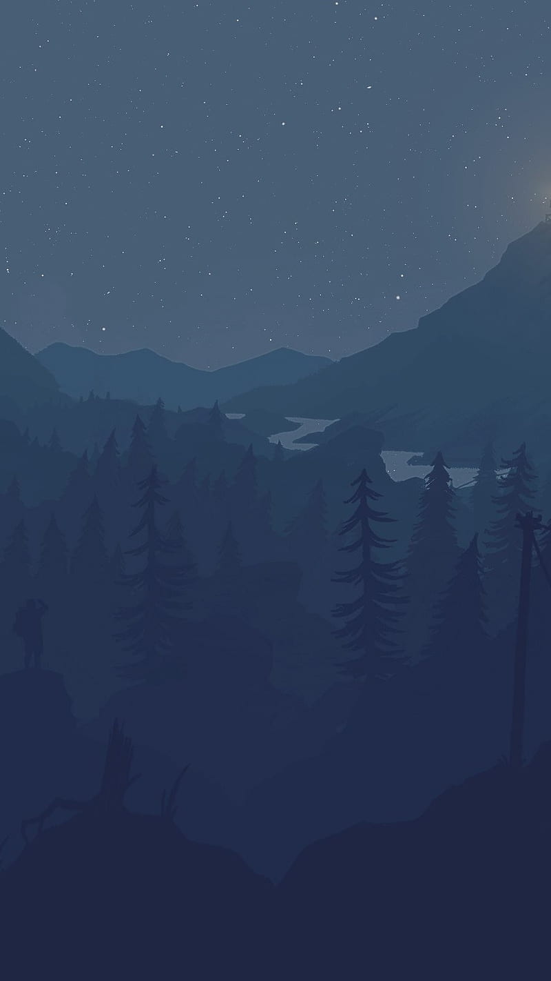 800x1422 Firewatch Night, nature, HD phone wallpaper