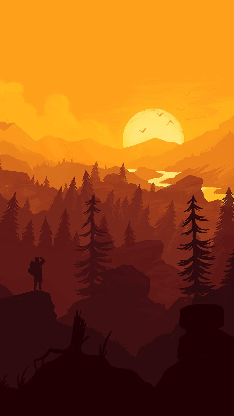 800x1418 Firewatch, abstract, games, HD phone wallpaper