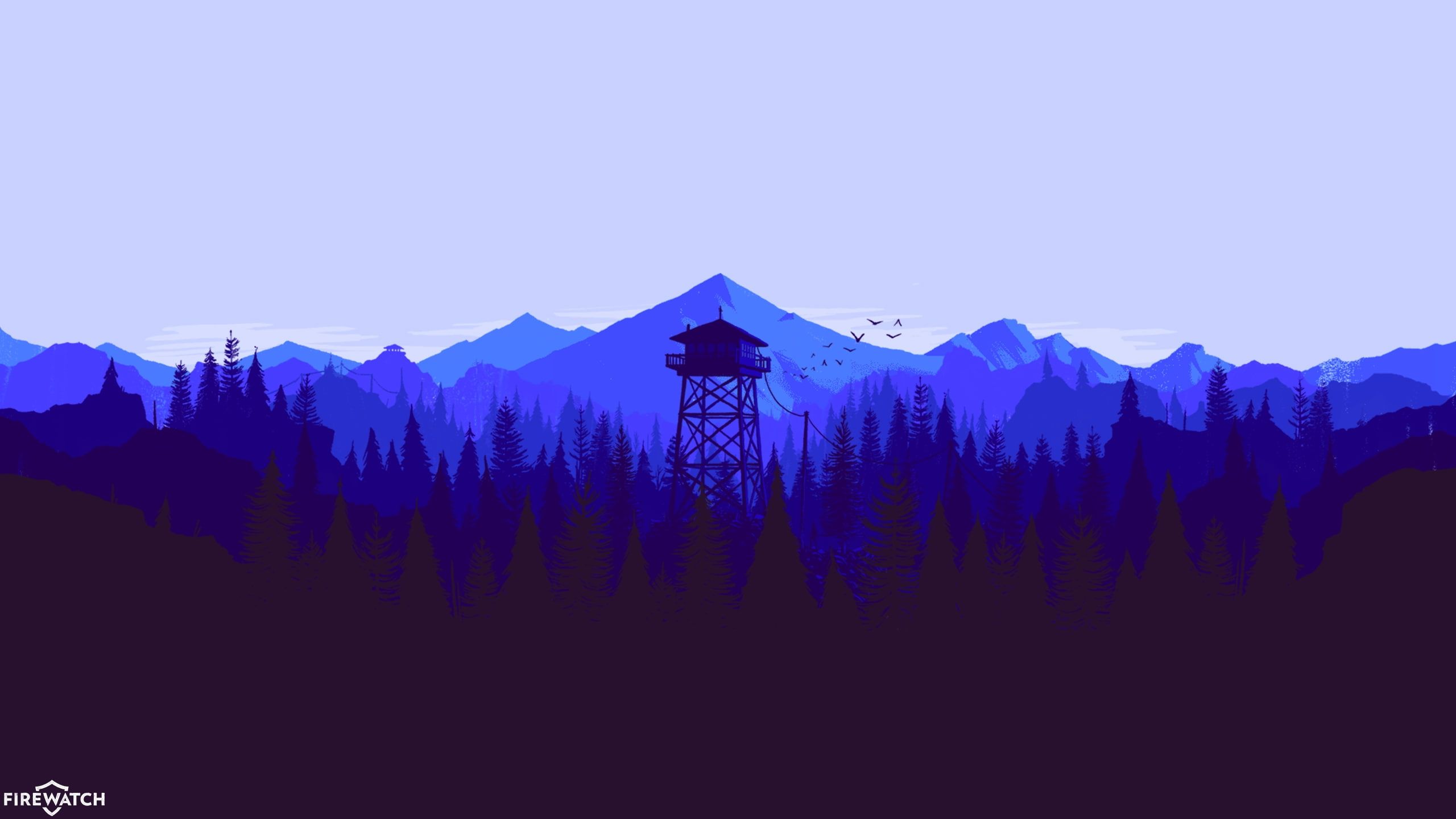 2560x1440 Firewatch Blue Wallpaper