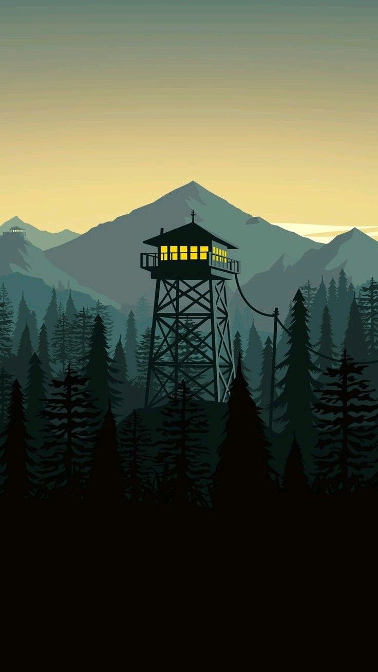736x1308 Flat Vector Landscape Design and Illustration in 24 Hours. Destinos turísticos ideales para senderistas, Inspiración para fotografía de la naturaleza, Paisaje de bosque en silueta