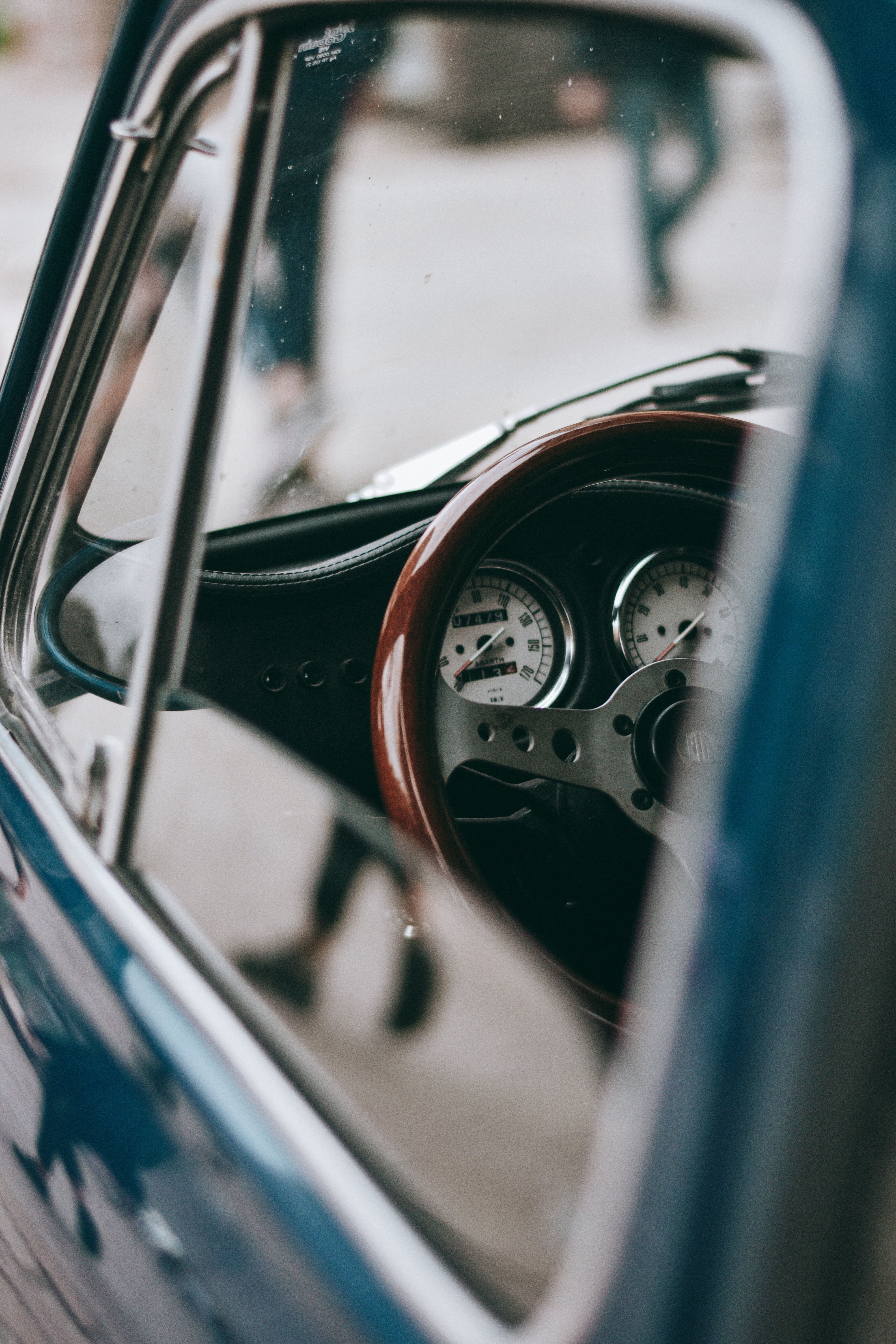 4000x6000 Phone wallpaper: Vintage, Cars, Steering Wheel, Car, Machine, Retro, Rudder, Salon 62328