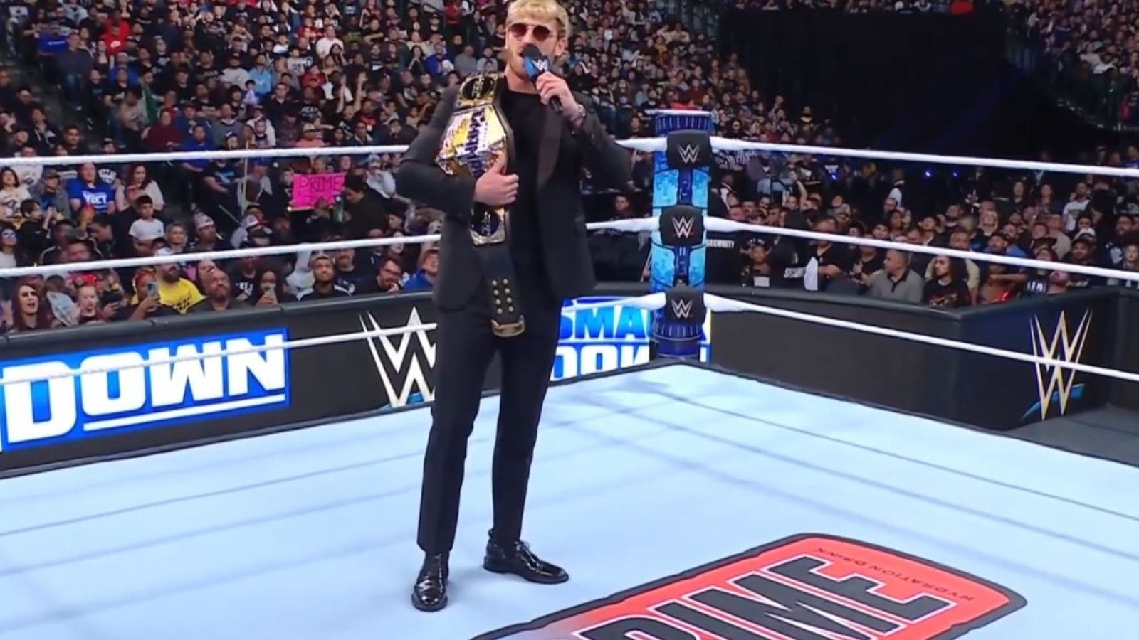 1600x900 Logan Paul Announces First Ever WWE Center Ring Sponsorship Deal With PRIME On SmackDown