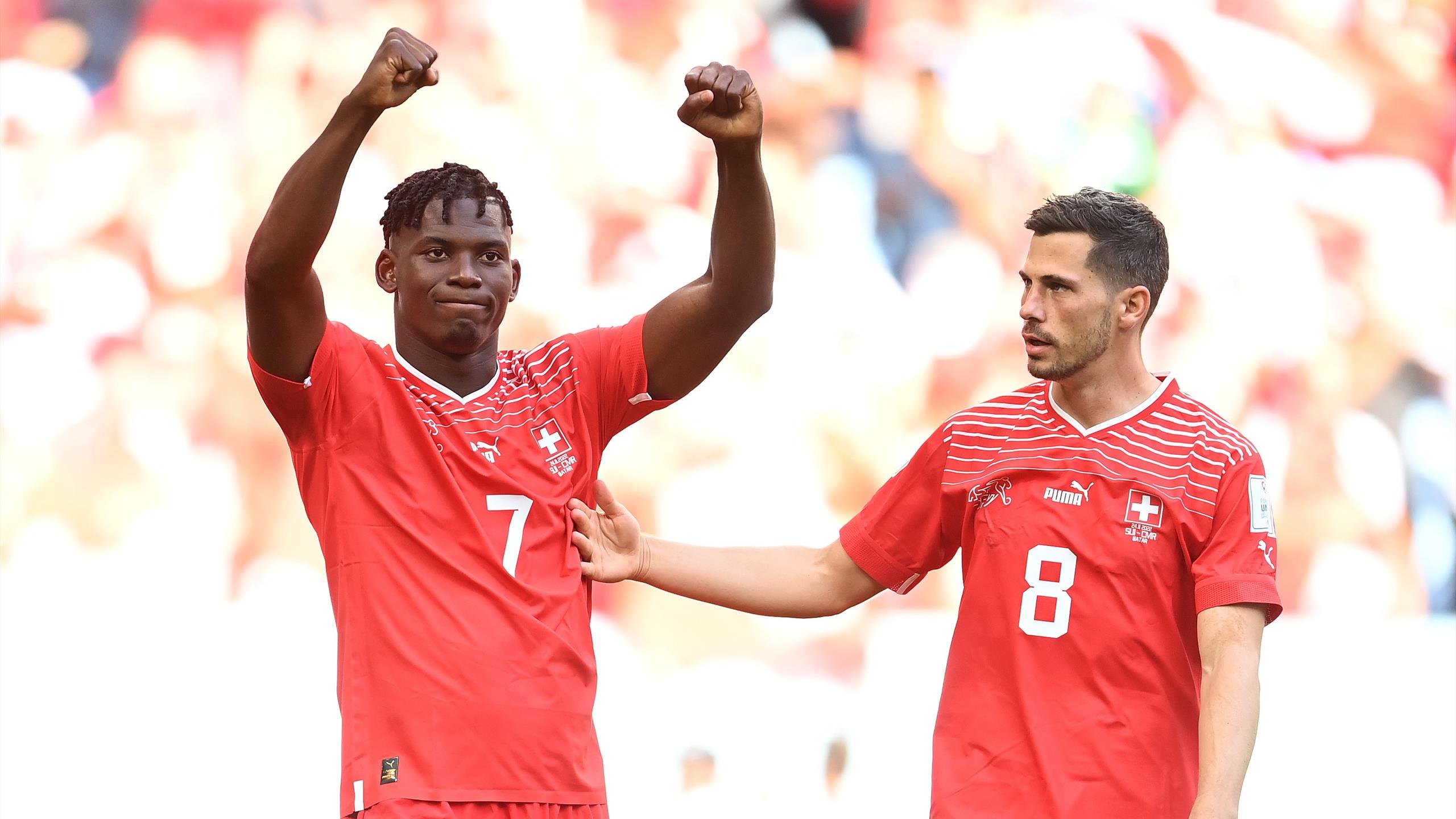 2560x1440 Switzerland 1 0 Cameroon: Breel Embolo Gives Swiss Win Against Country Of Birth In World Cup Opener In Qatar