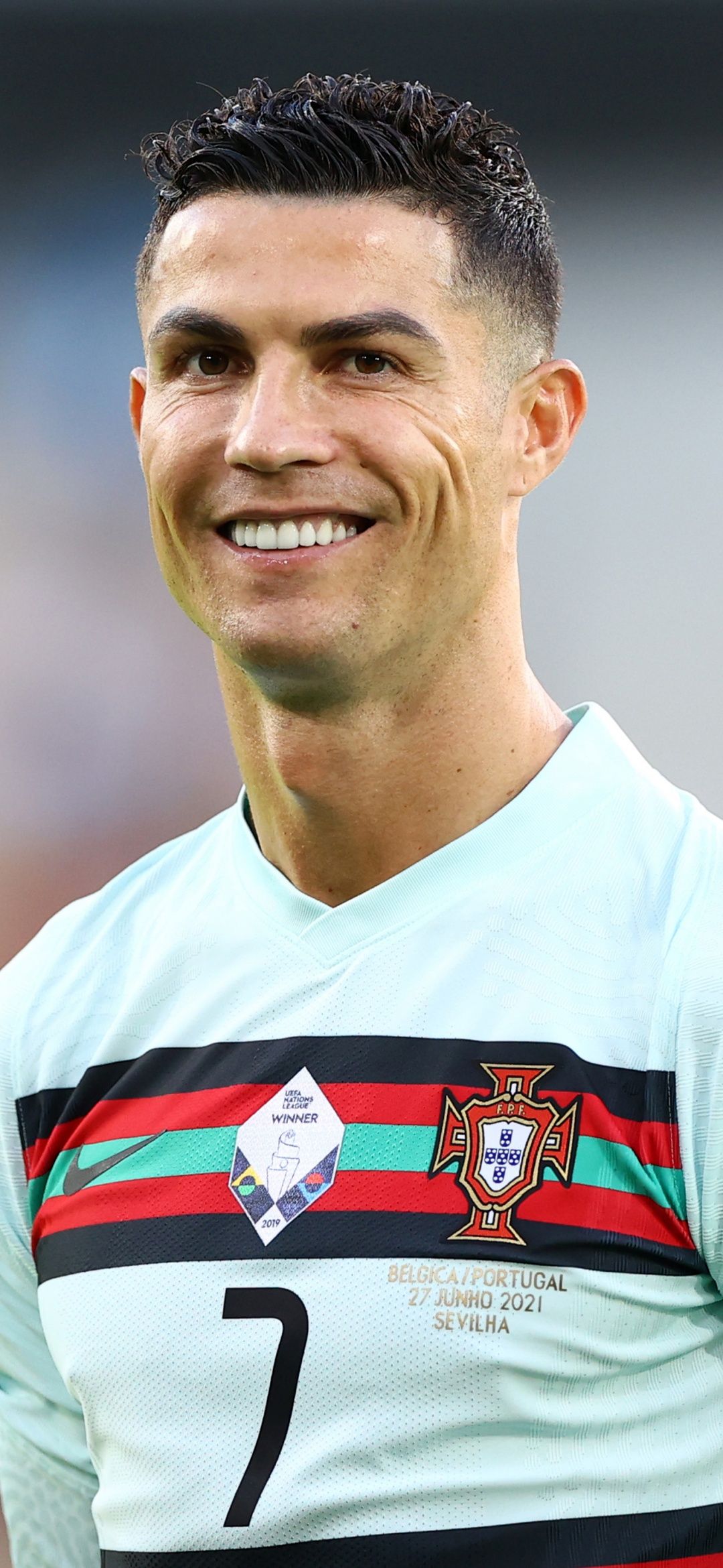 1080x2340 Cristiano Ronaldo Wallpaper 4K, Smiling, 5K