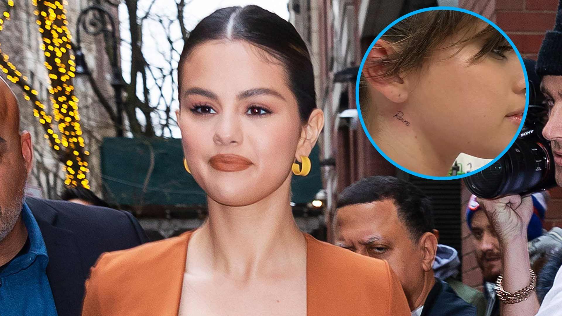 1920x1080 Selena Gomez Gets A 'Rare' Neck Tattoo! Check Out The New Ink!