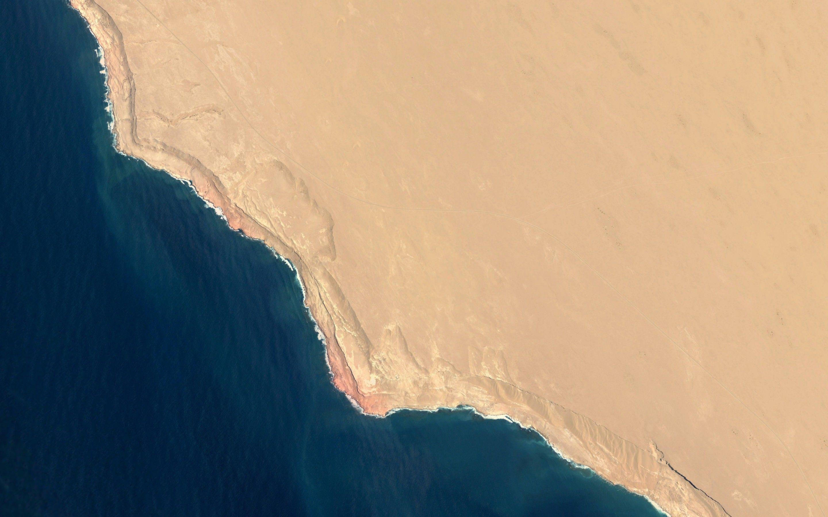 2880x1800 Wallpaper Coastline, Geographic, Google Earth, Chrome OS, Stock
