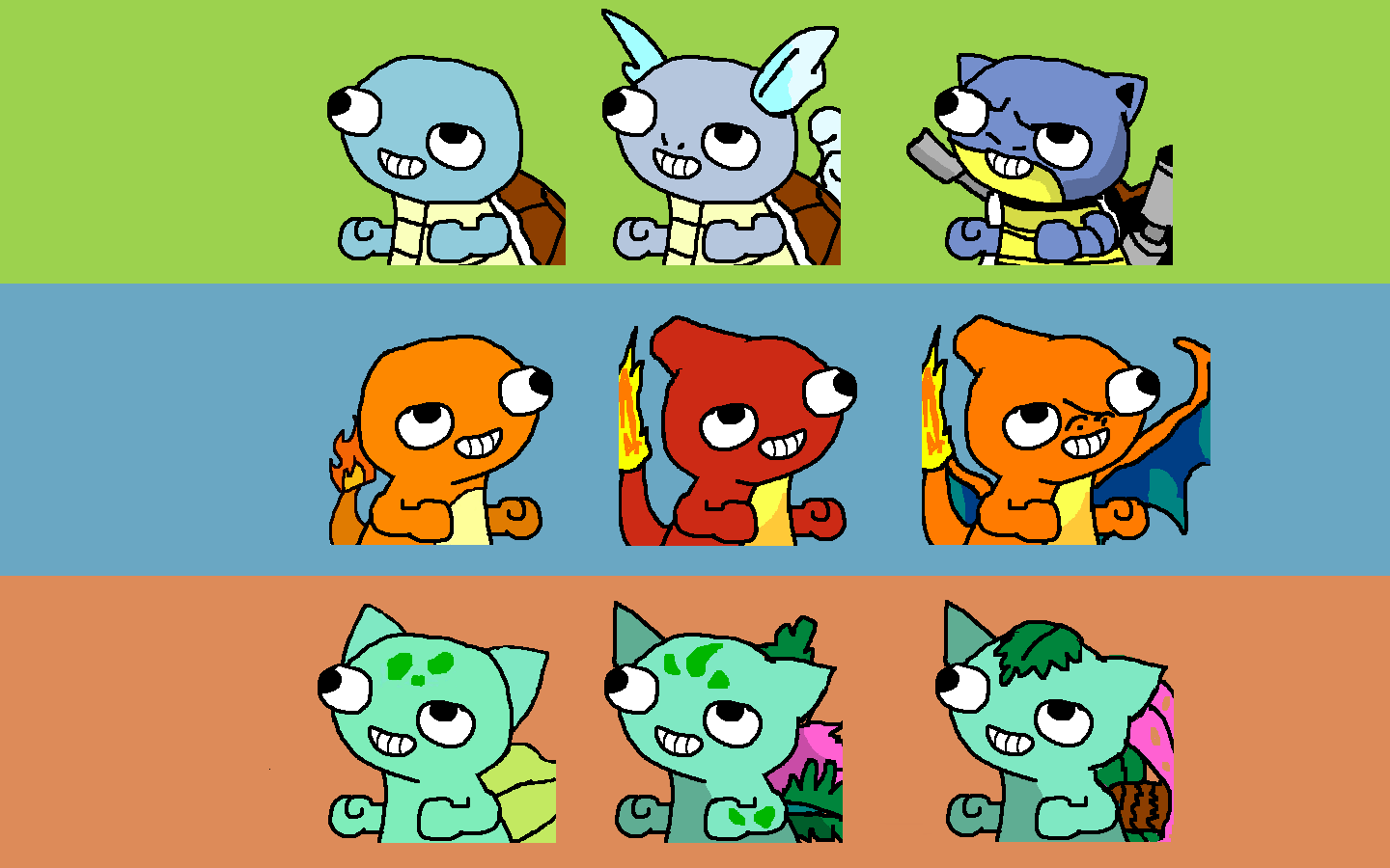 1440x900 Pokemon Bulbasaur Charmander Pokemon squirtle