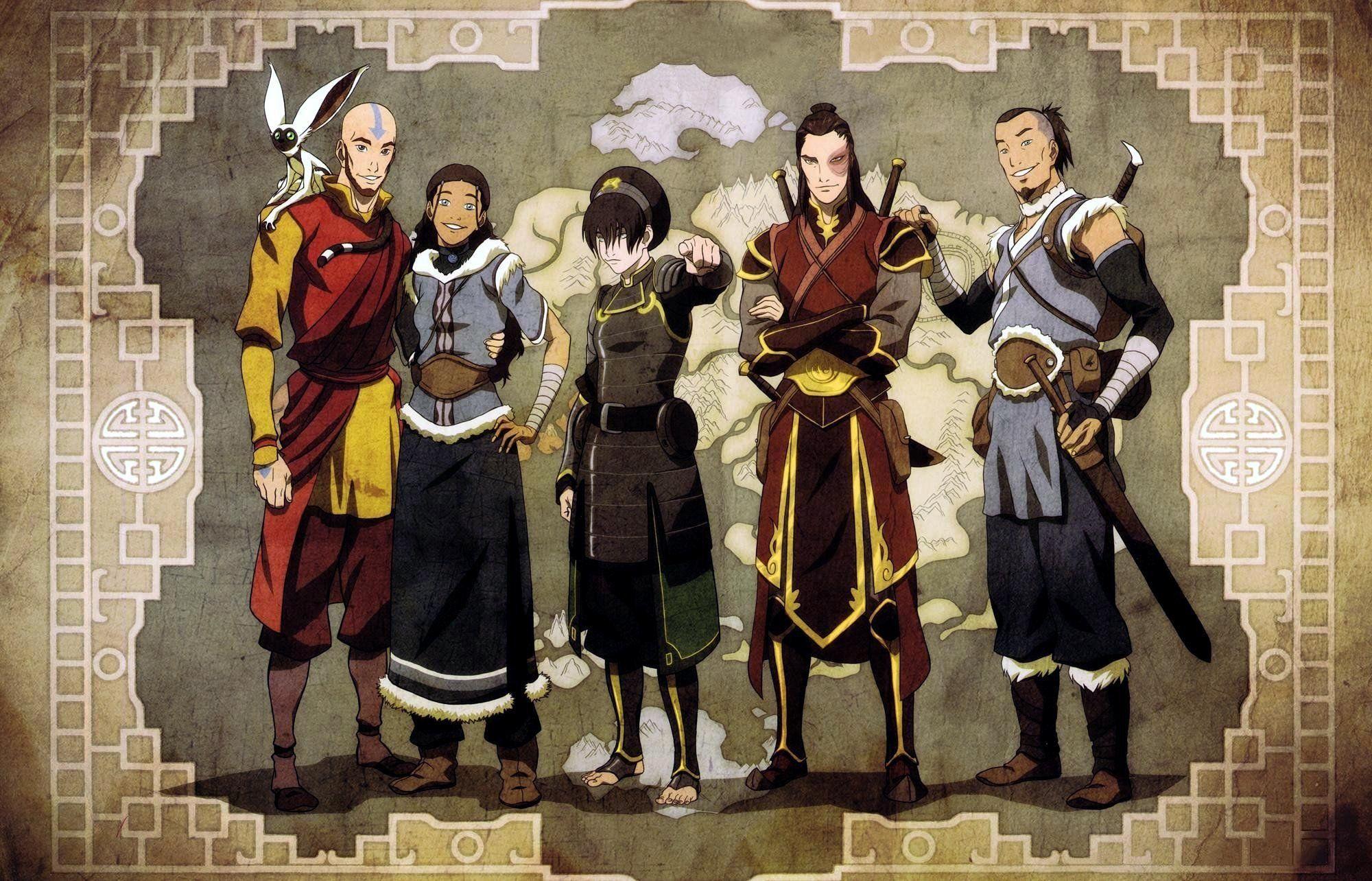 2000x1284 Avatar: The Last Airbender, Aang, Toph Beifong, Sokka HD
