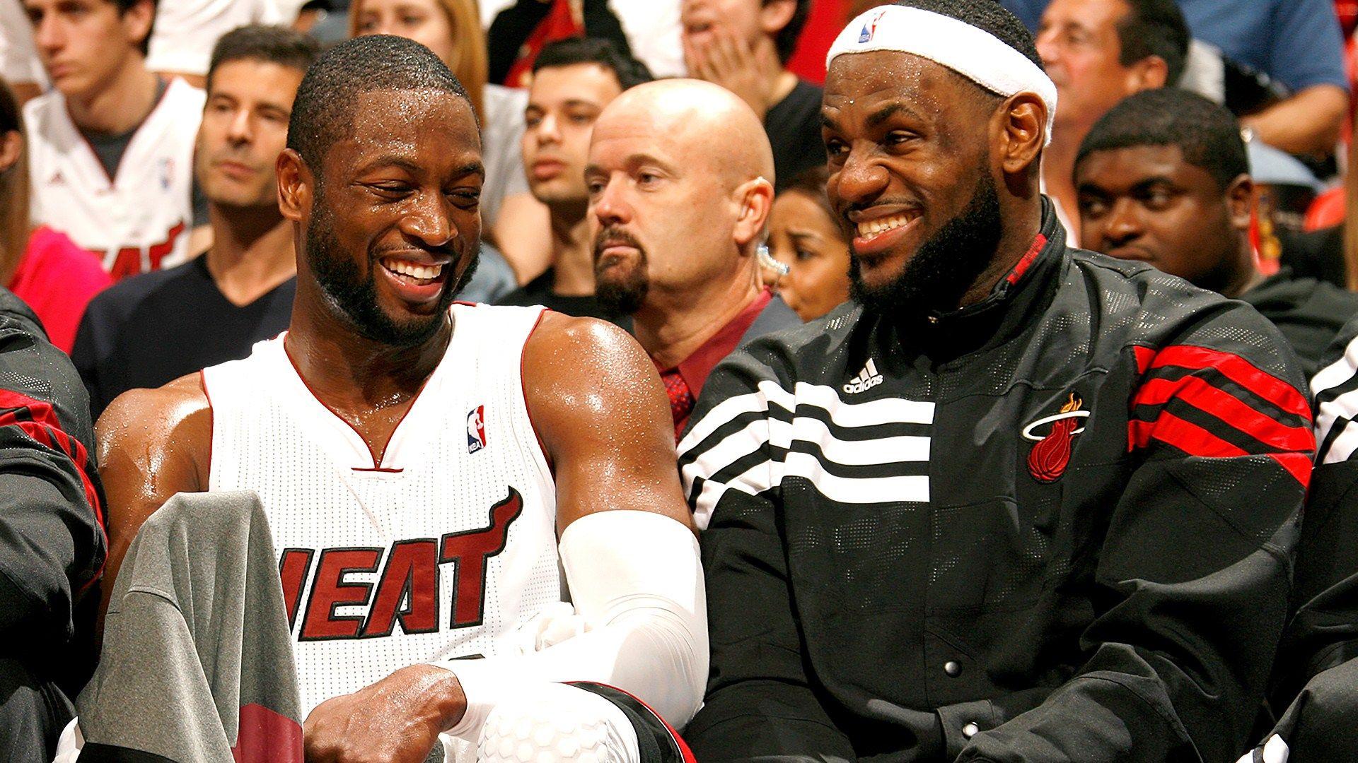 1920x1080 Dwyane Wade, LeBron James, Miami Heat HD Wallpaper & Background