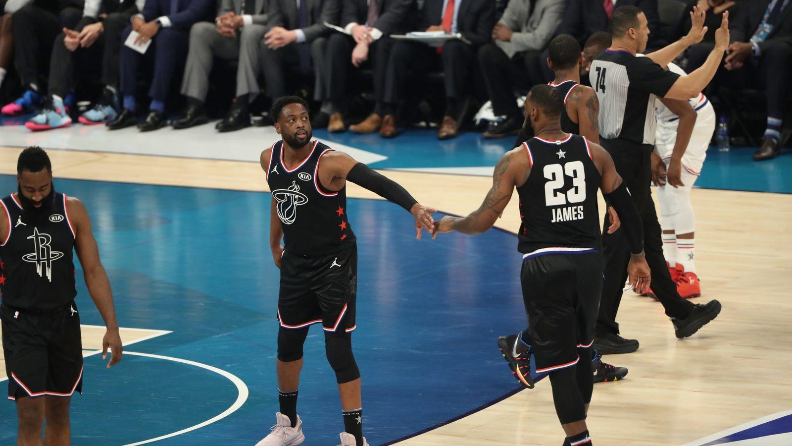 1600x900 D Wade And LeBron Connect For Alley Oop