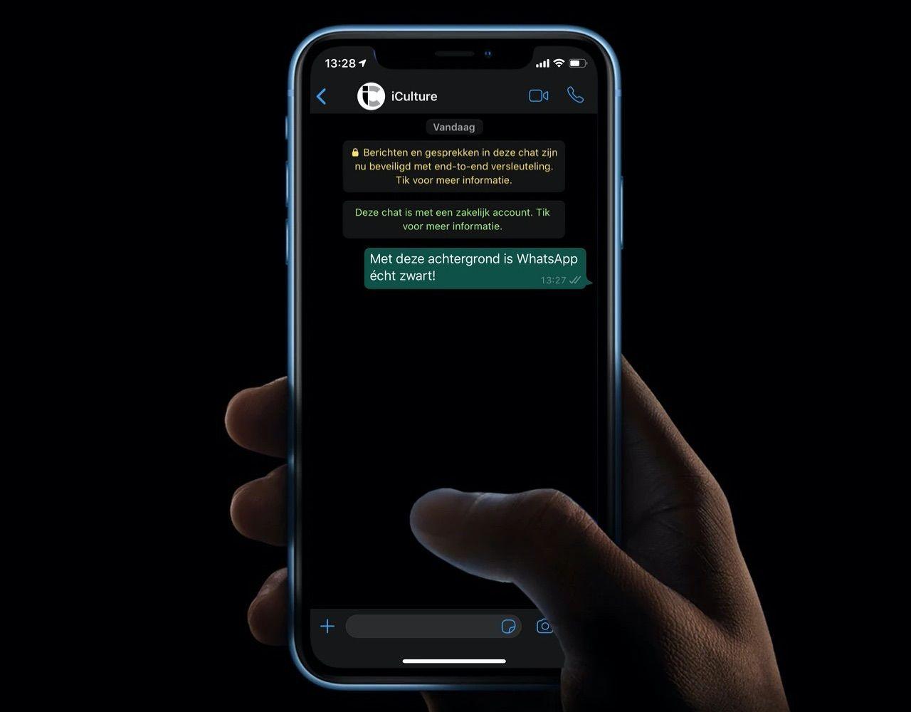 1280x1000 WhatsApp black with this chat wallpaper