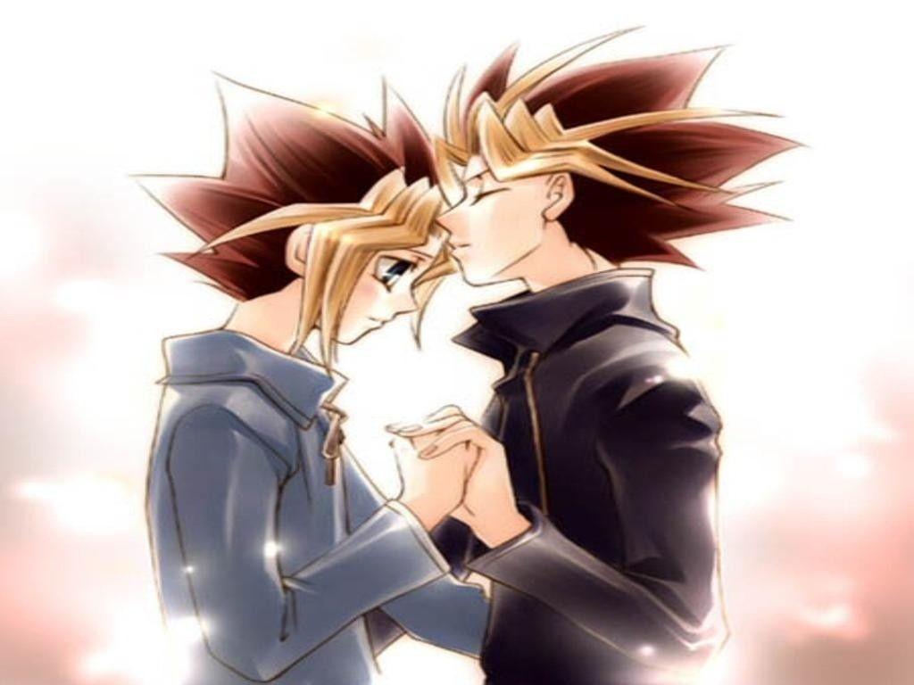 1024x768 yu gi oh: yugi in love wallpaper