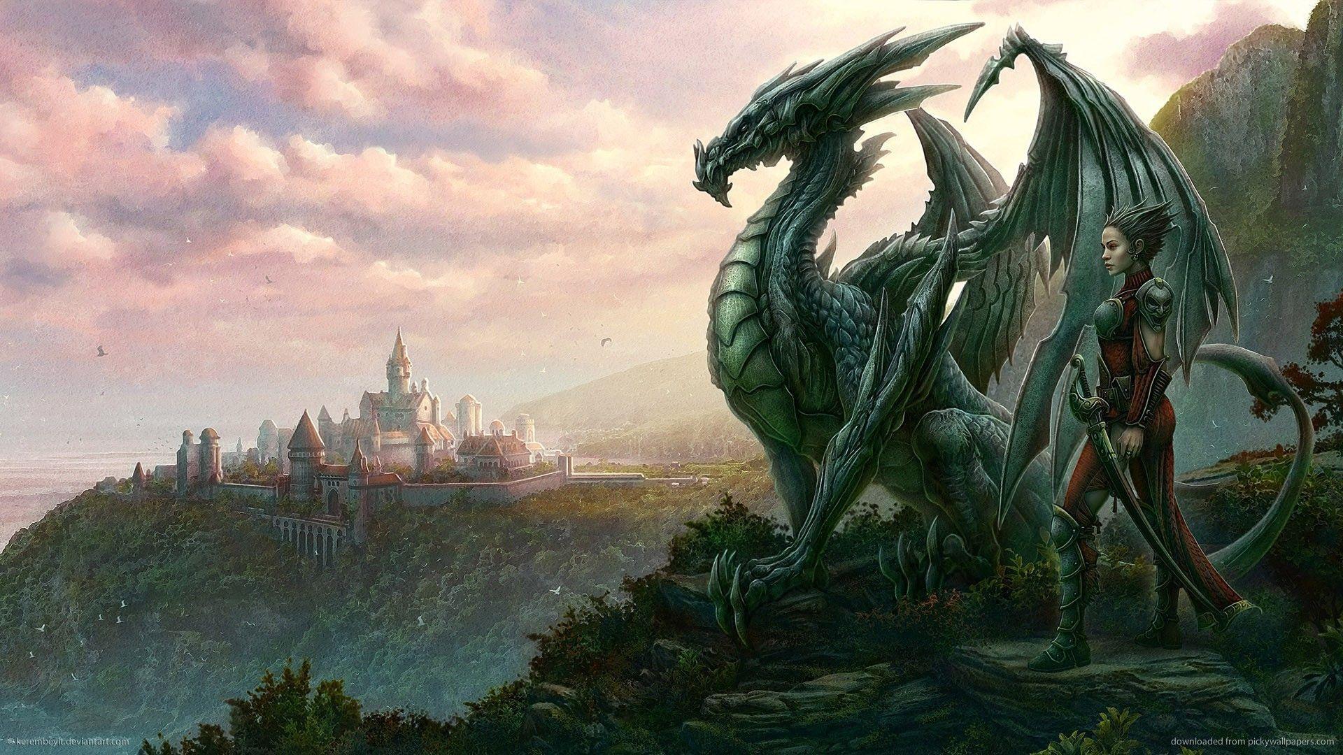 1920x1080 Dragon City Wallpaper