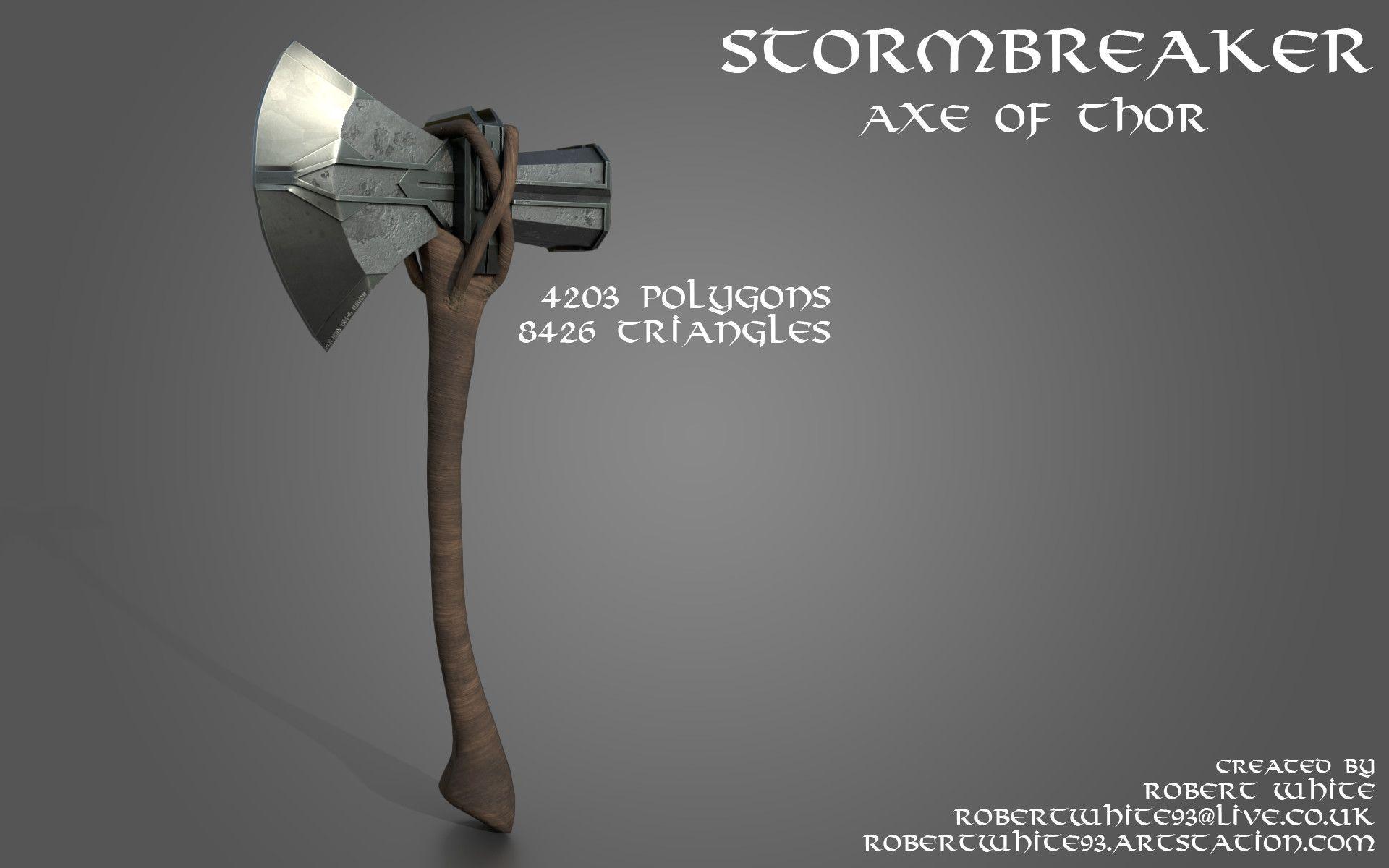 1920x1200 Stormbreaker, the Axe of Thor, Robert White. Thor