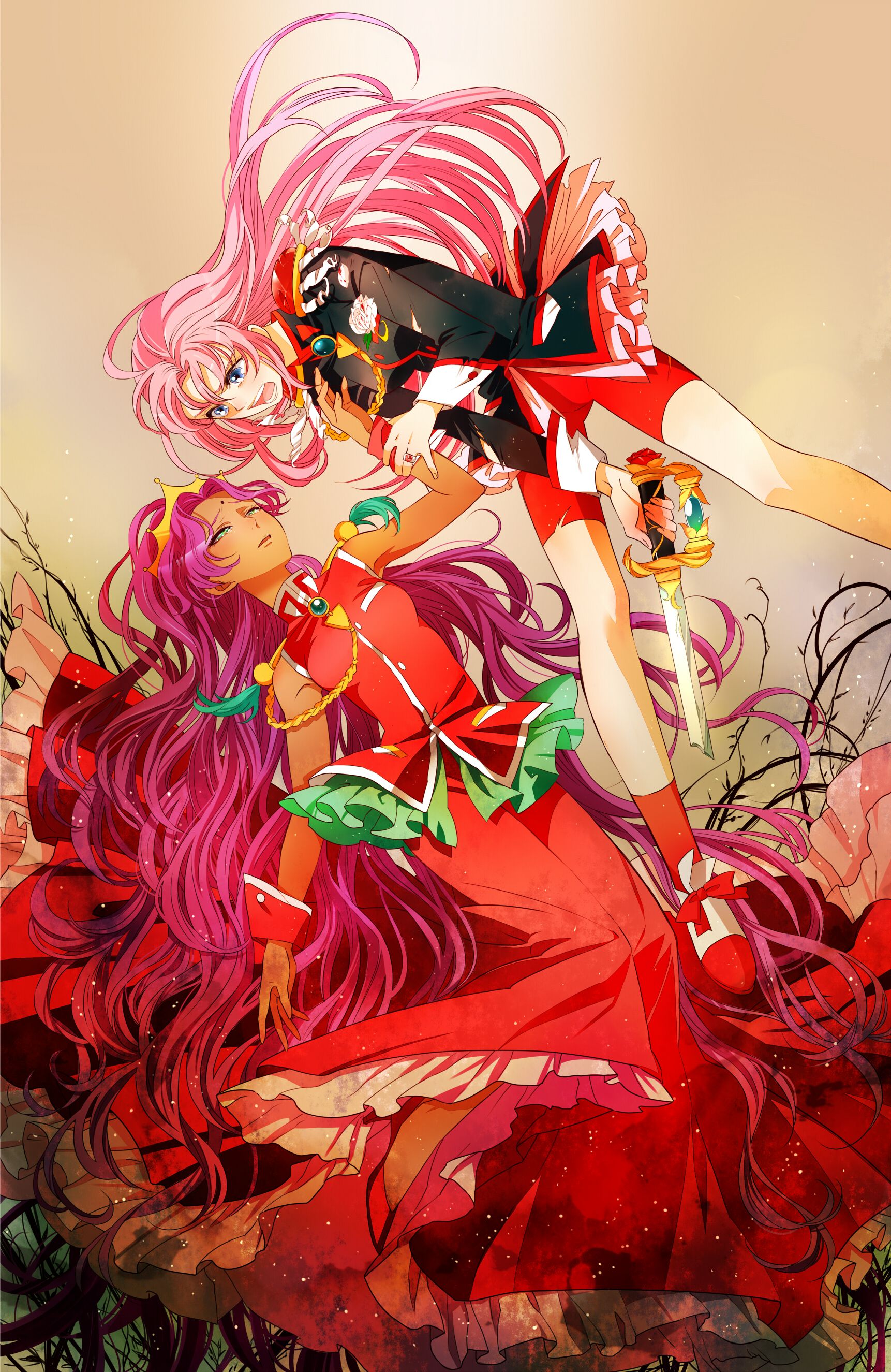 1722x2650 Shoujo Kakumei Utena (Revolutionary Girl Utena) Mobile Wallpaper by Ateka Anime Image Board