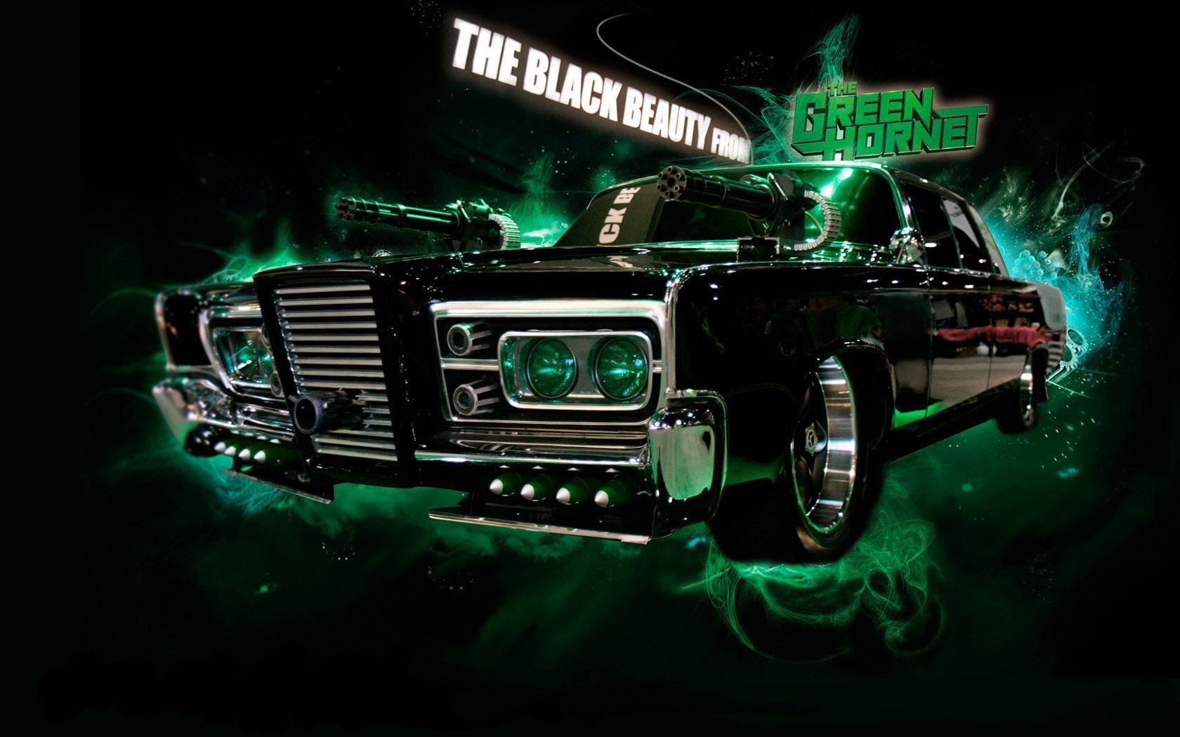 1680x1050 The Green Hornet in the car desktop HD desktop wallpaper