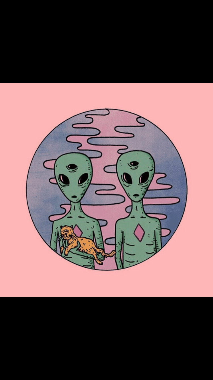 750x1334 Space Aliens. Cute wallpaper