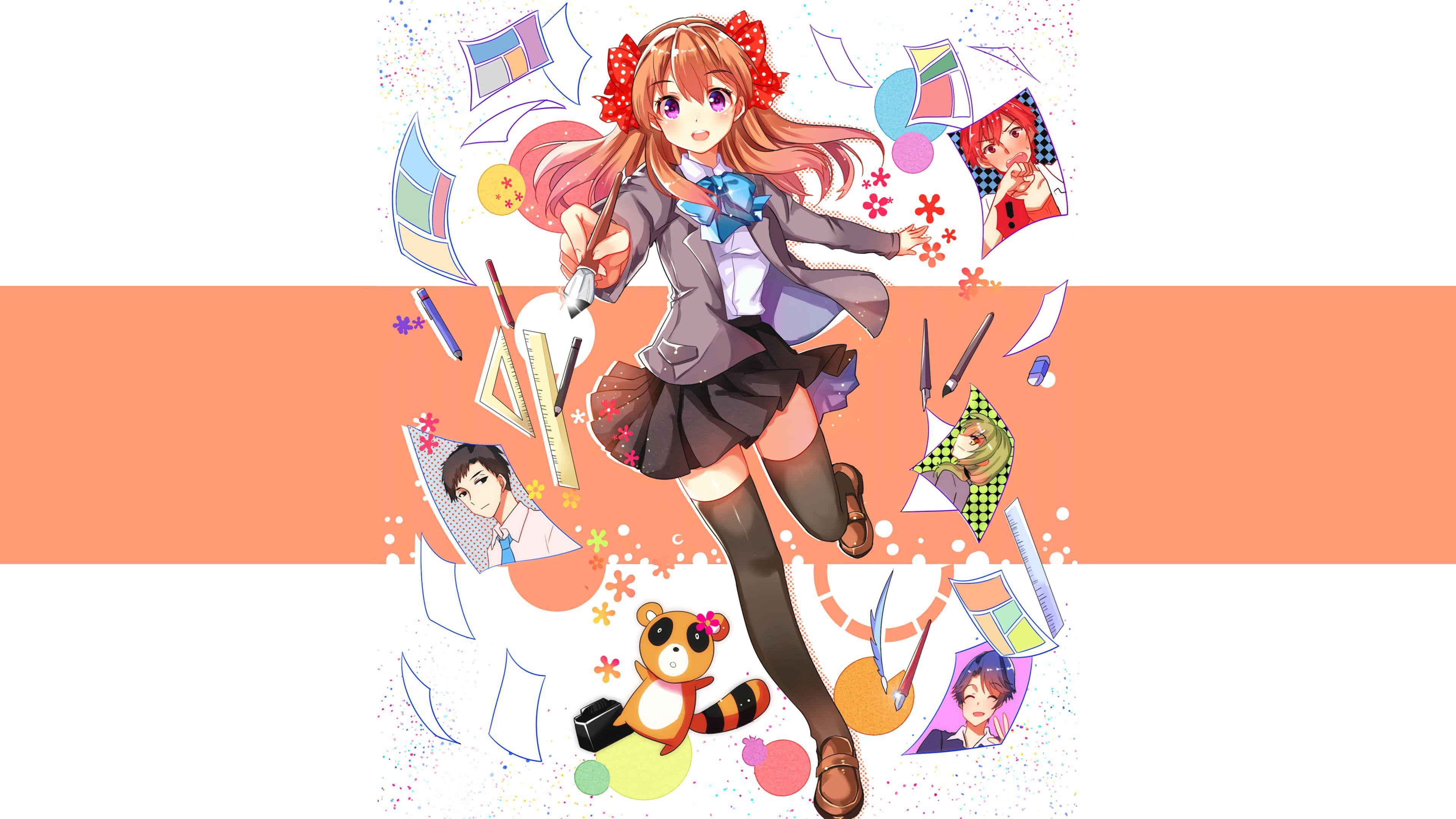 3840x2160 Monthly Girls Nozaki Kun Gekkan Shoujo UHD 4K Wallpaper