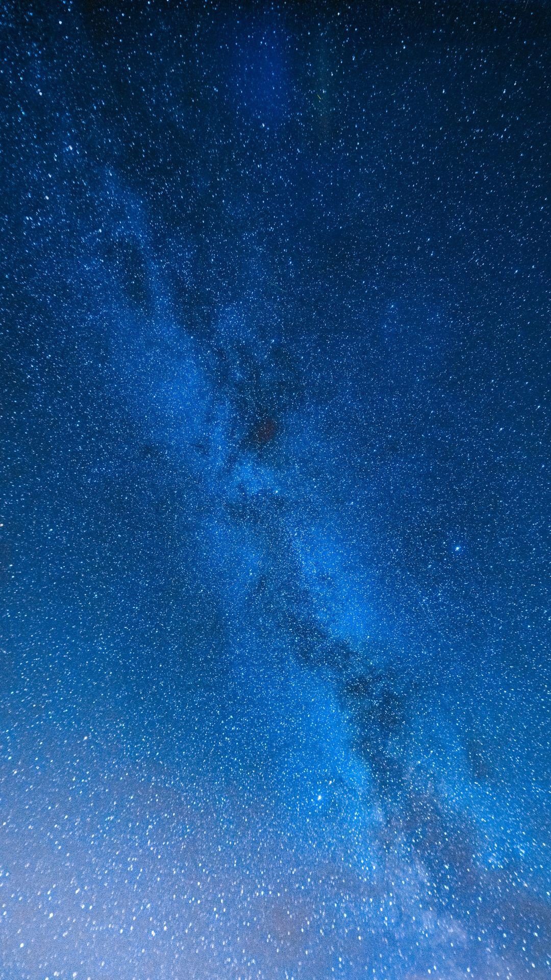 1080x1920 Download Blue sky, milky way, night wallpaper, 1080x Samsung