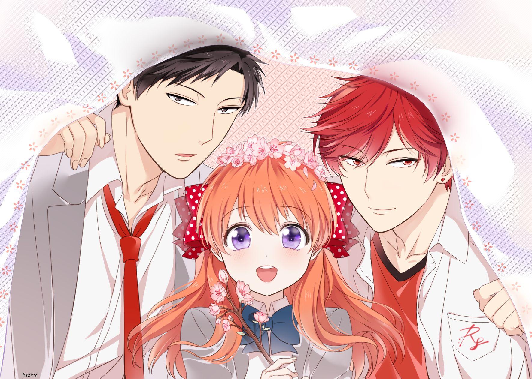 1771x1263 Nozaki, Sakura And Mikoshiba Shoujo Nozaki Kun Fan Art