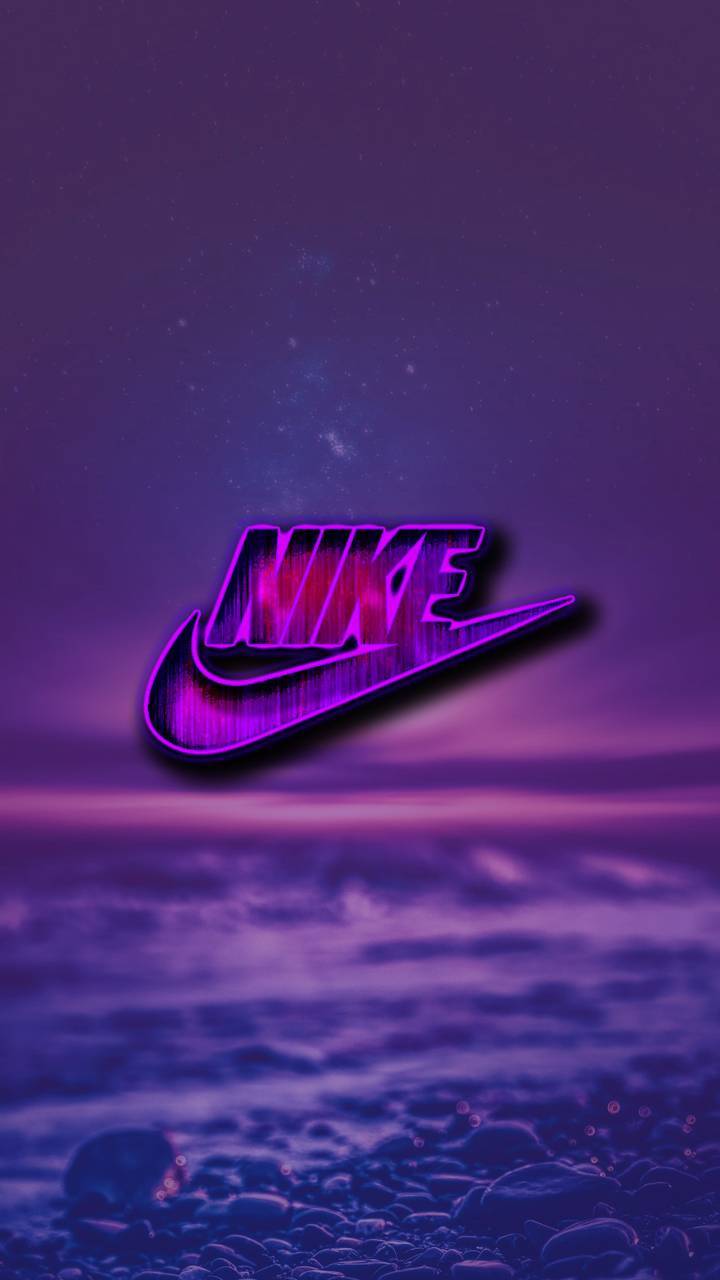 720x1280 Purple Blue Nike Wallpaper