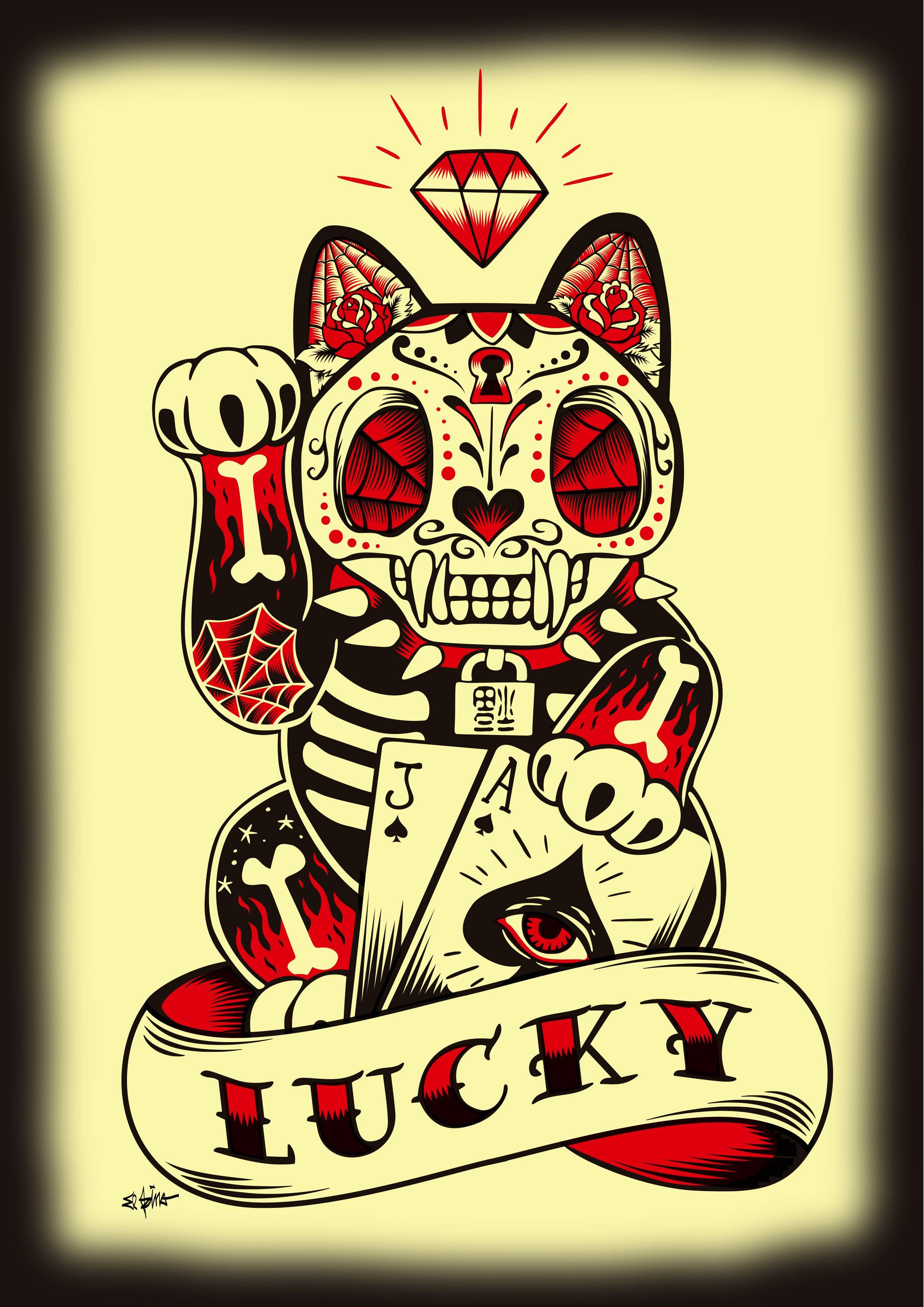 Lucky Cat Wallpapers Top Free Lucky Cat Backgrounds WallpaperAccess