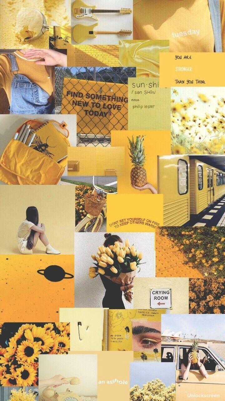 720x1280 Moodboard Inspiration Für Deinen Onlineshop. Yellow Aesthetic