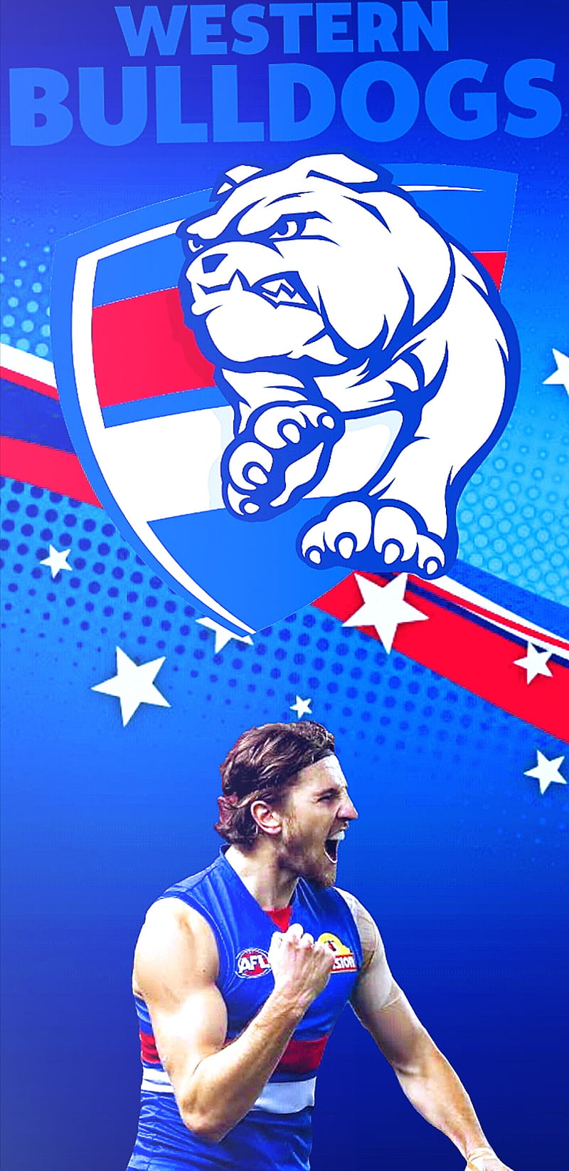 800x1644 Western Bulldogs, afl, dogs, sport australia, the bont, HD phone wallpaper