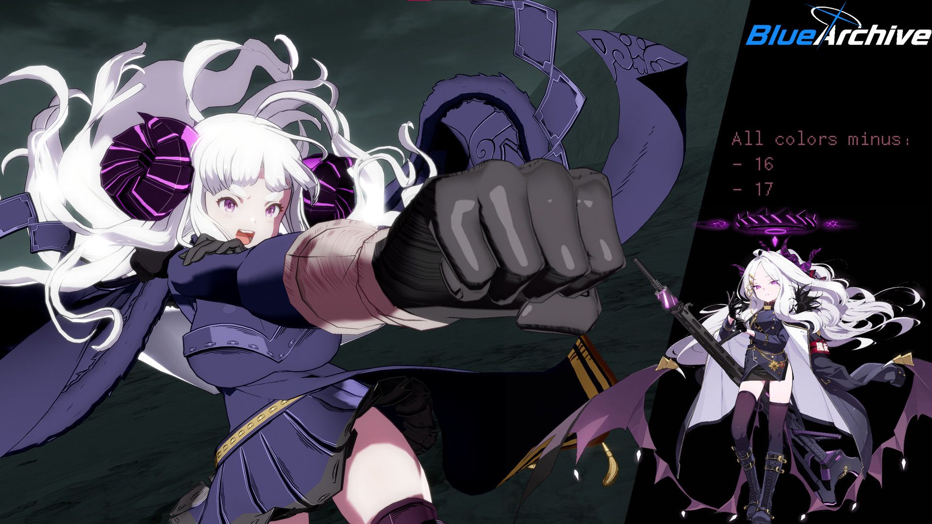1920x1080 Sorasaki Hina Anila colors minus 16 and 17 Mod for Granblue Fantasy Versus: Rising. GB Rising Mods