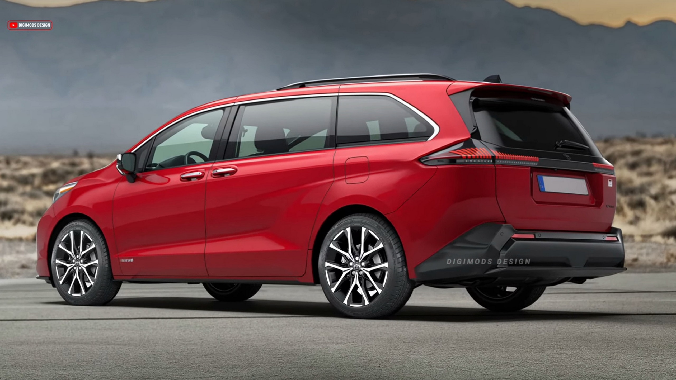 2560x1440 New 2027 Toyota Sienna Digitally Arrives With Bulkier Styling