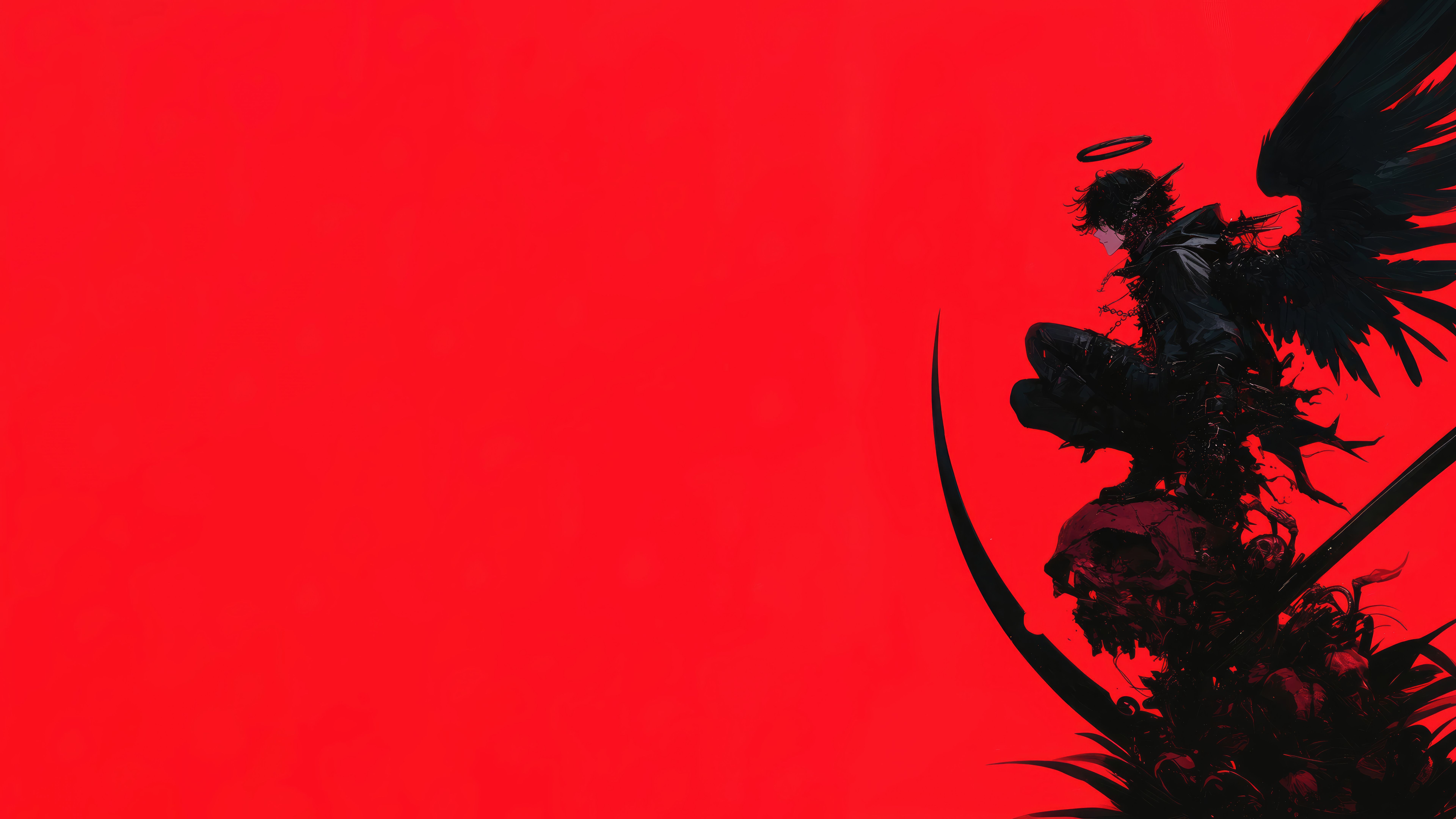 7680x4320 Anime Boy with Wings Wallpaper 4K 8K HD PC a