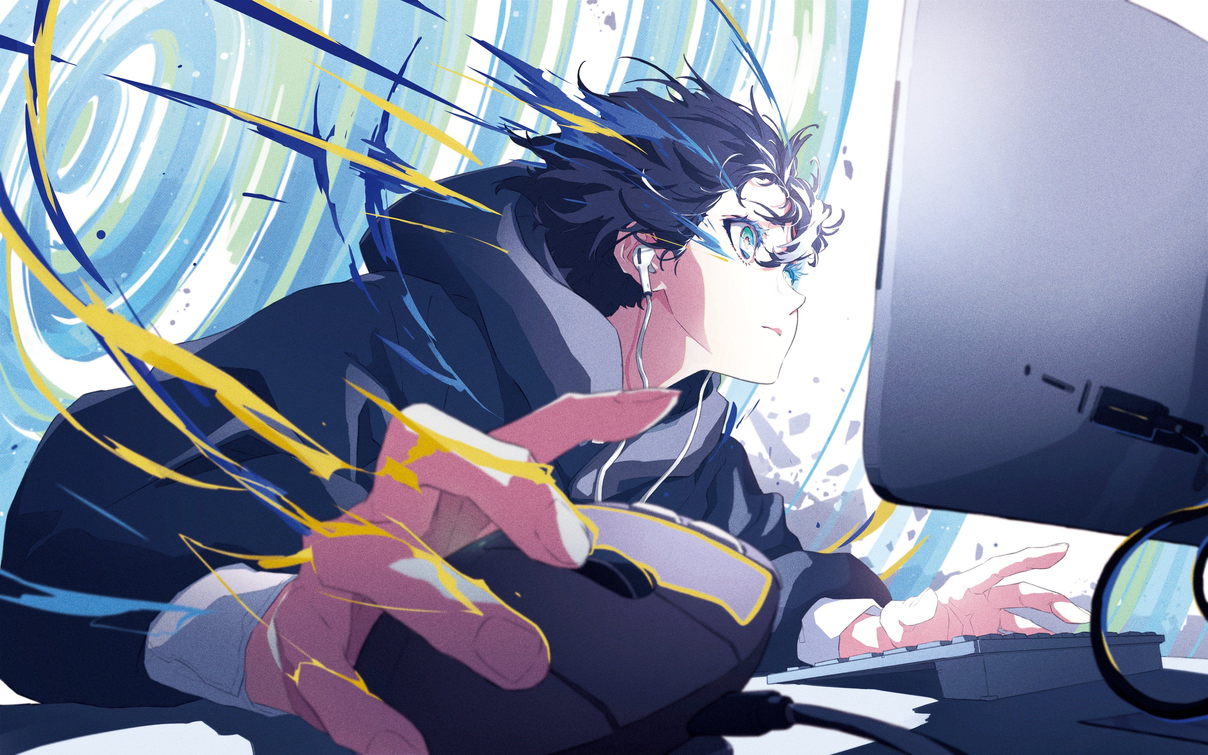 4096x2560 4k Boy Anime Wallpaper