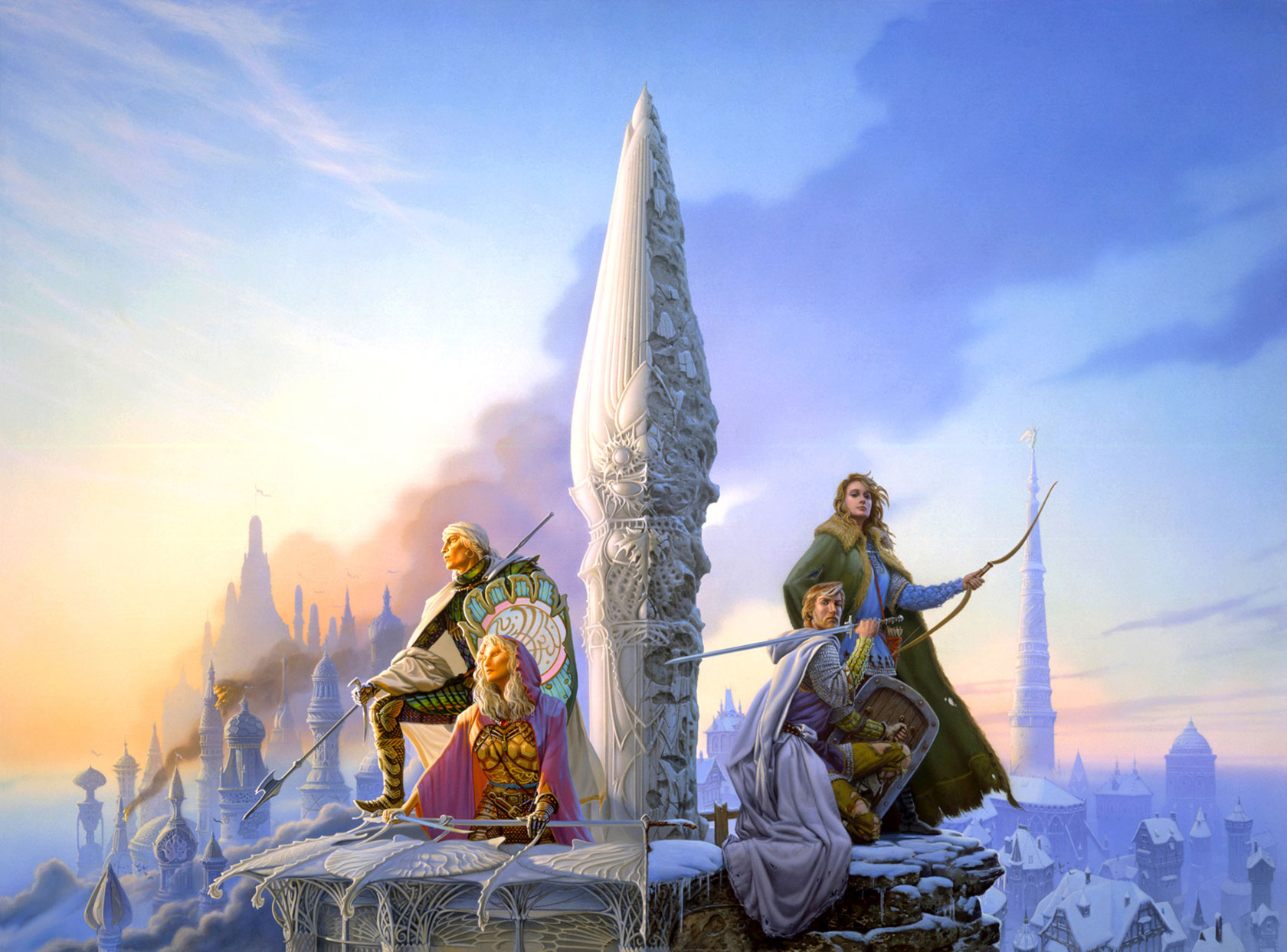1680x1244 Bg Greenangeltower. The Art Of Michael Whelan