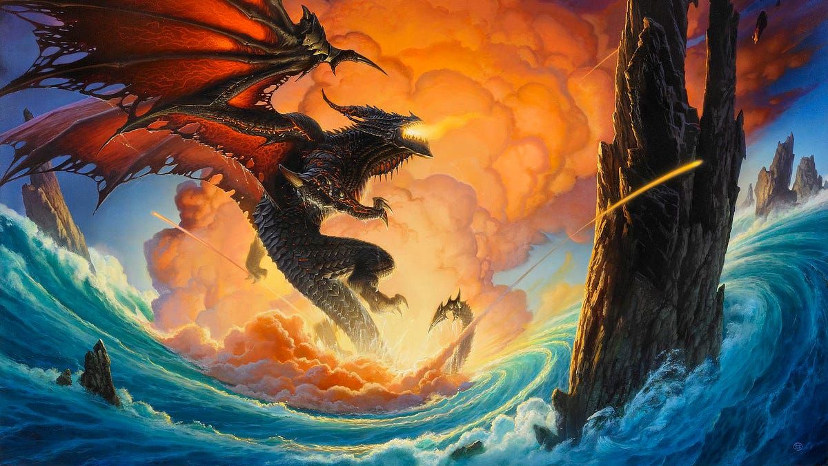 1200x675 Deathwing Rising Michael Whelan and Michael Everett