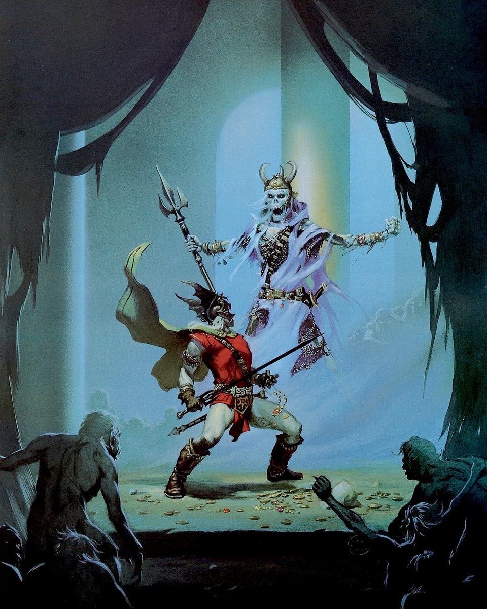 960x1200 The Bane of the Black Sword by Michael Whelan (1977). #FantasyArt