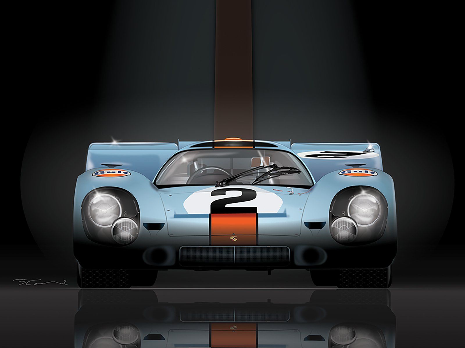 1600x1200 Porsche 917K Townsend Art