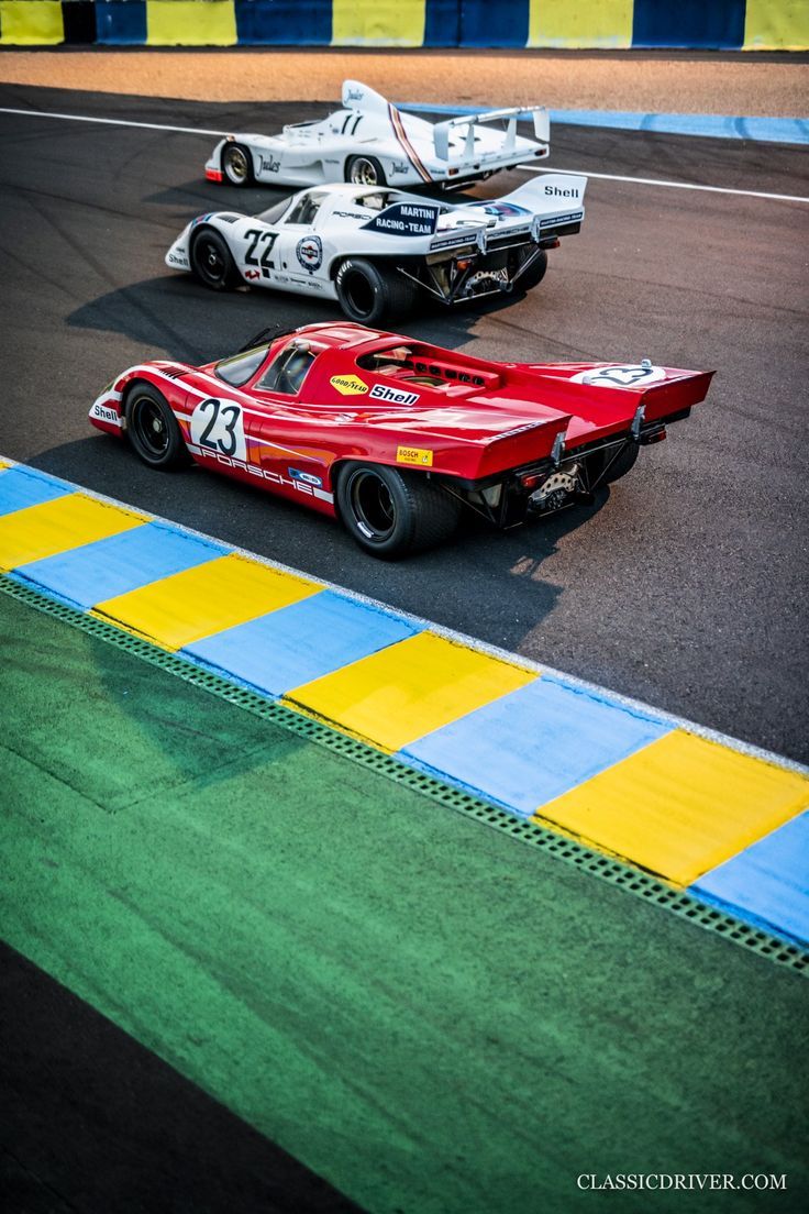 736x1104 Retro race car on track. Colorful vintage race car on track, Porsche 917 wallpaper, Le