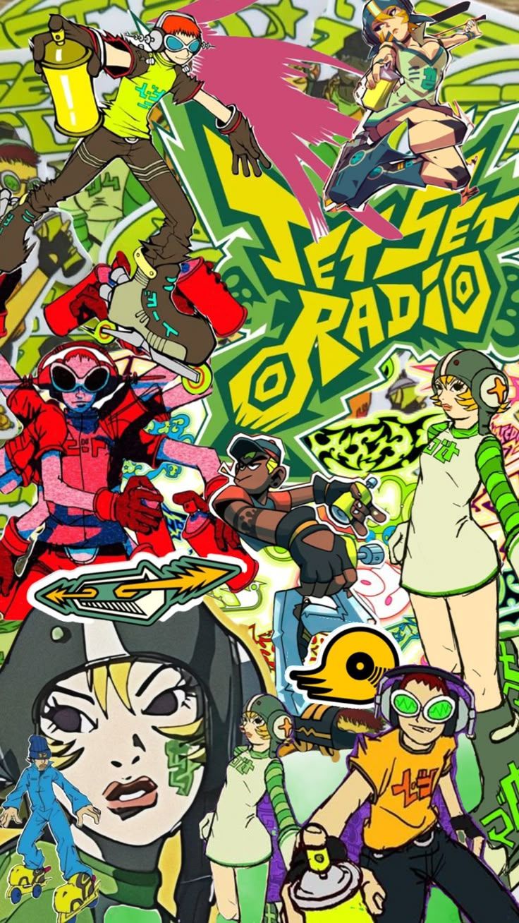 736x1308 jetsetradio #wallpaper #art #gaming