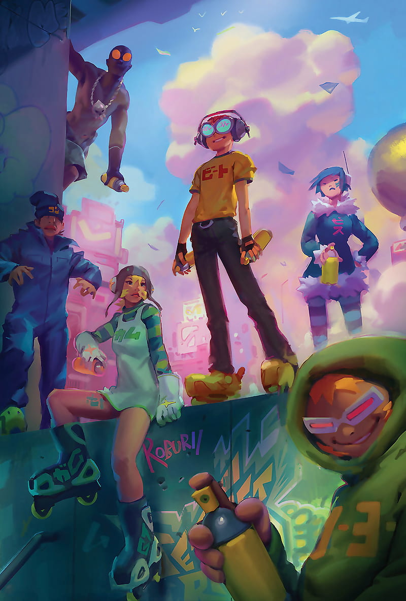 800x1184 HD jet set radio wallpaper