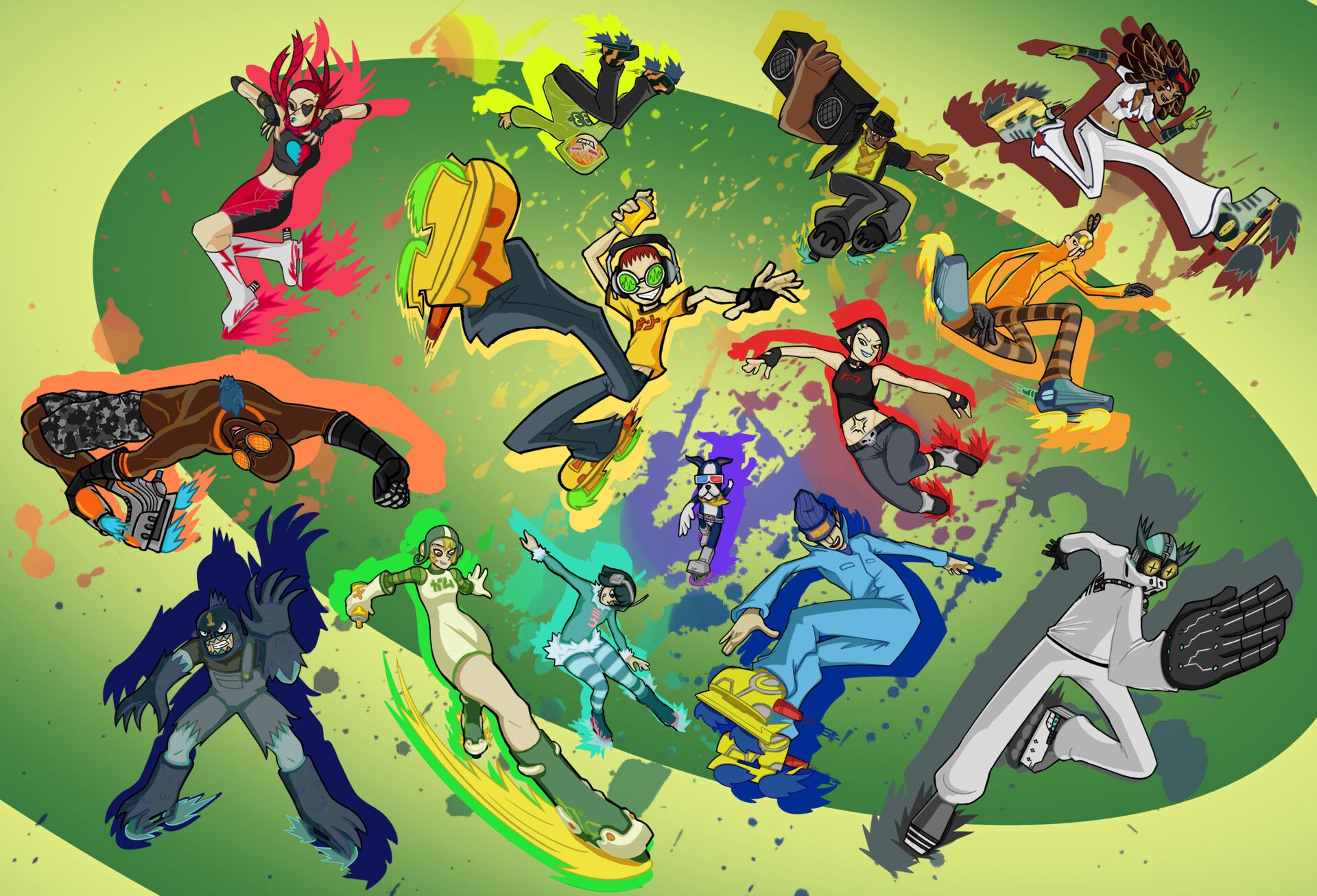 1920x1307 Jet Set Radio 20th Anniversary