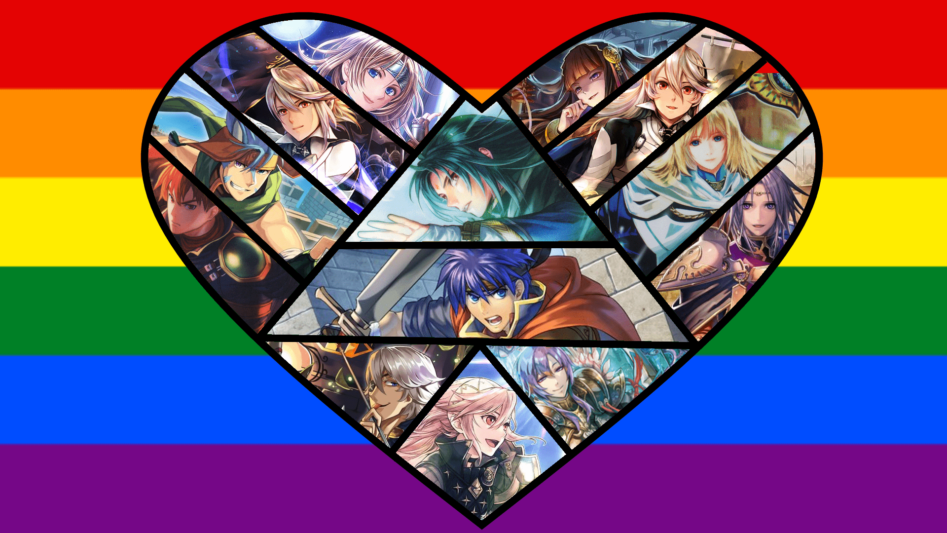1920x1080 I made a new Fire Emblem wallpaper for pride month!