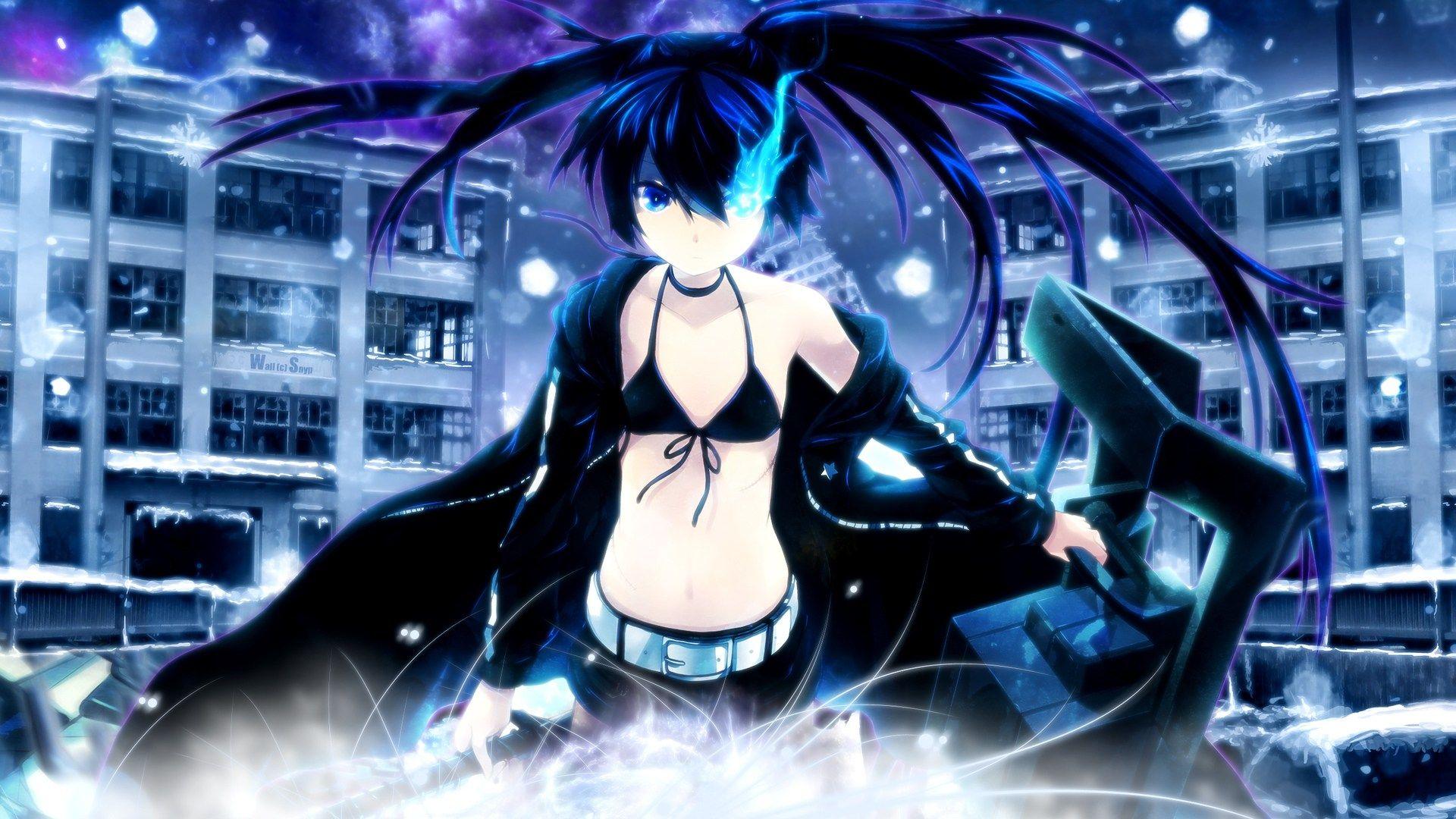 1920x1080 Zendha: 1080p Black Rock Shooter Wallpaper