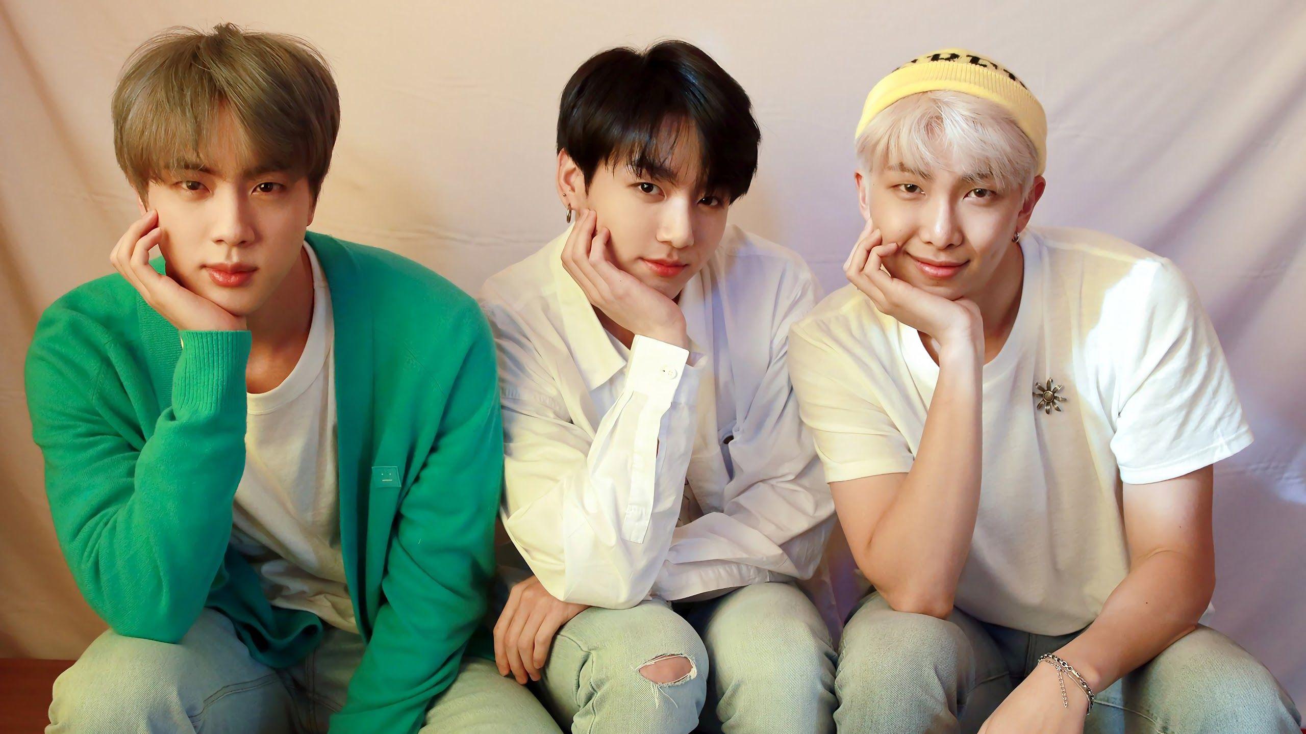 2560x1440 Jin Jungkook RM BTS Map of the Soul: Persona 4K Wallpaper