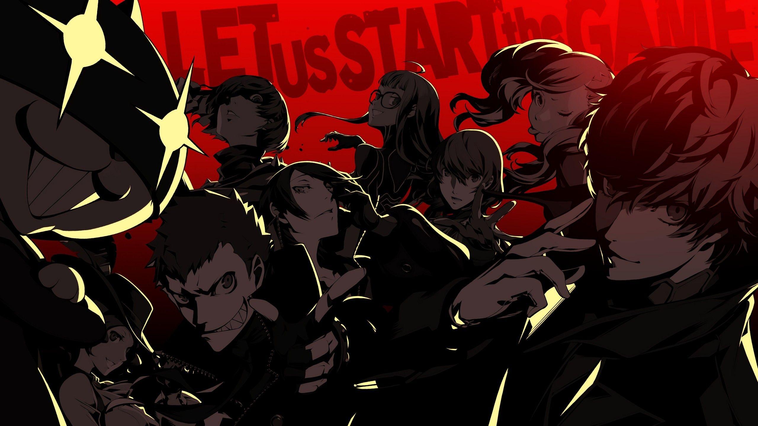 2560x1440 persona 5 wallpaper protagonist persona 5 futaba sakura makoto